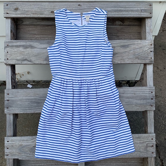 J. Crew Dresses & Skirts - J Crew striped cotton dress with pockets
